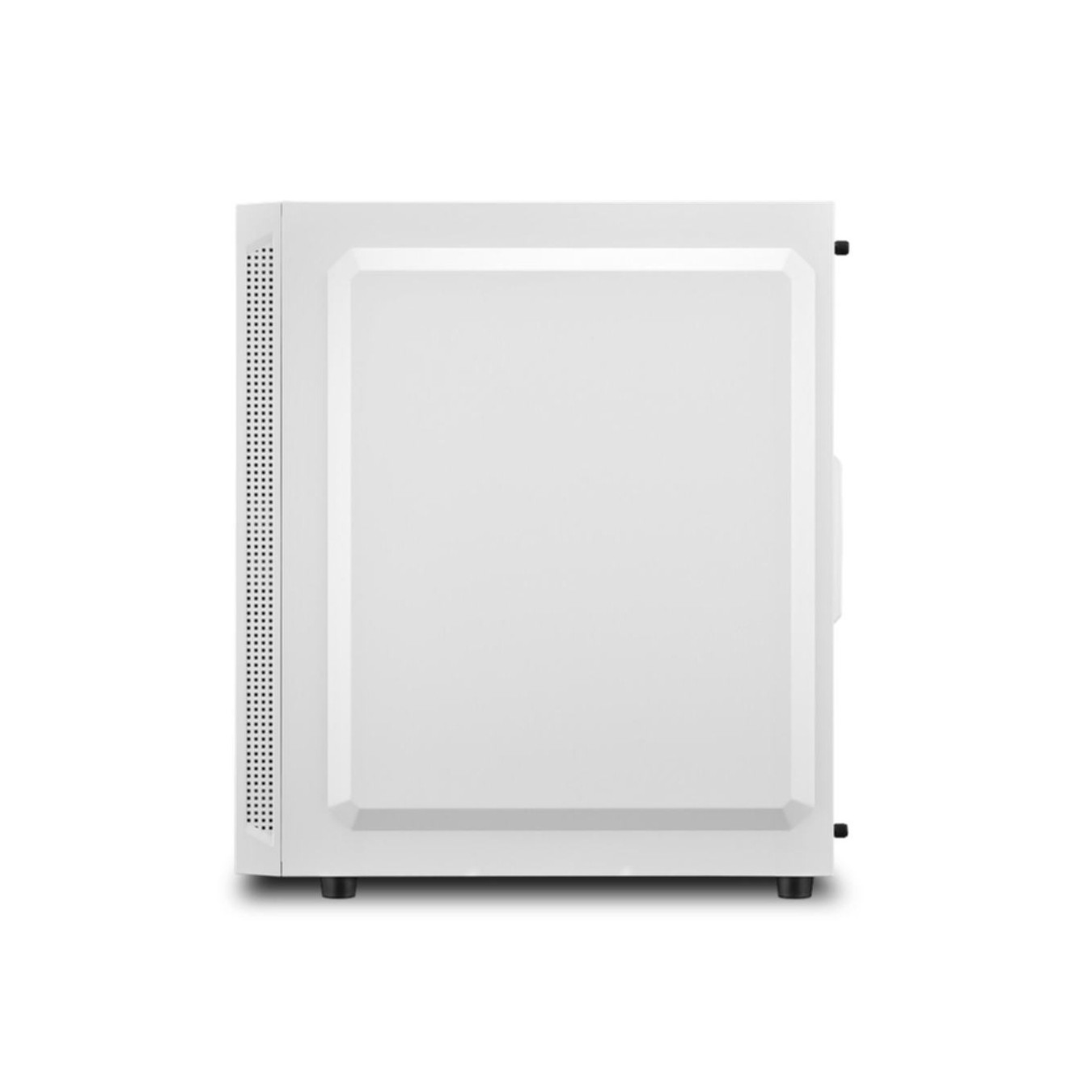 Sharkoon RGB Slider - Mid Tower PC Case - White, Tempered Glass Side Panel, Front RGB, ATX/mATX/Mini-ITX Support