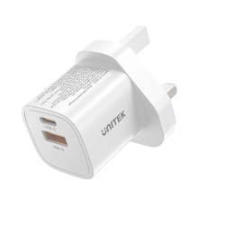Buy Unitek 33W Wall Charger USB-C PD & QC 3.0 UK - P1125AWH - White in Cyprus, Nicosia, Limassol, Larnaka, Pafos