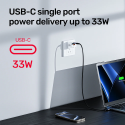 Buy Unitek 33W Wall Charger USB-C PD & QC 3.0 UK - P1125AWH - White in Cyprus, Nicosia, Limassol, Larnaka, Pafos