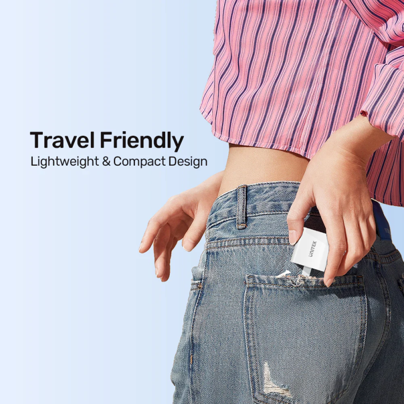 Buy Unitek 33W Wall Charger USB-C PD & QC 3.0 UK - P1125AWH - White in Cyprus, Nicosia, Limassol, Larnaka, Pafos