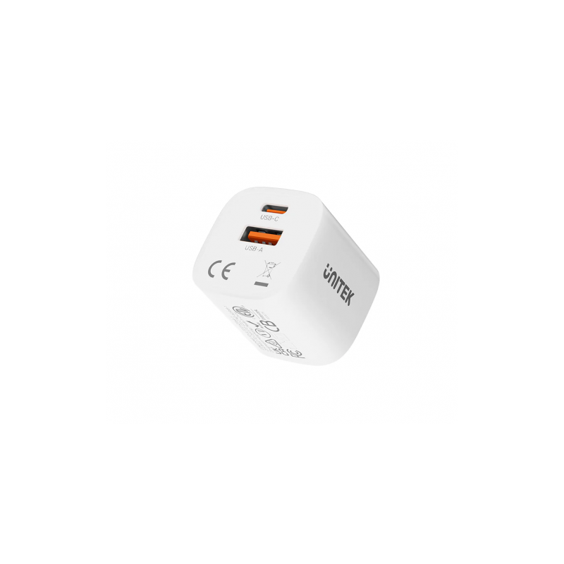 Buy Unitek 33W Wall Charger USB-C PD & QC 3.0 UK - P1125AWH - White in Cyprus, Nicosia, Limassol, Larnaka, Pafos