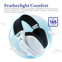 Buy Armaggeddon Gaming Headset USB+3.5mm+2.4G+BT Fabric White - COSMIC-III LITE ... in Cyprus, Nicosia, Limassol, Larnaka, Pafos