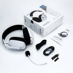 Buy Armaggeddon Gaming Headset USB+3.5mm+2.4G+BT Fabric White - COSMIC-III LITE ... in Cyprus, Nicosia, Limassol, Larnaka, Pafos