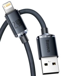 Buy Baseus Cable Lightning to USB-A Crystal Shine - 2m in Cyprus, Nicosia, Limassol, Larnaka, Pafos