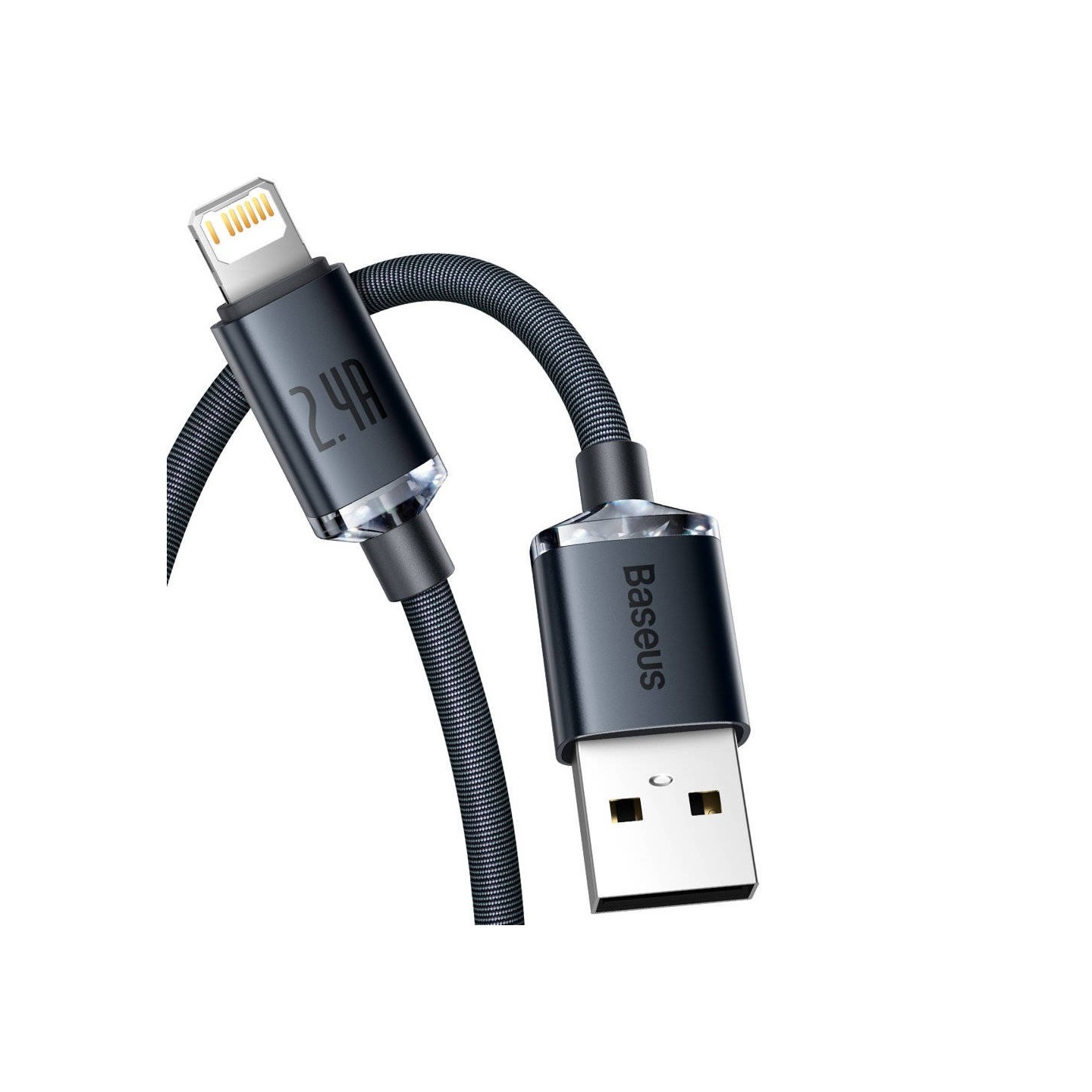 Baseus Cable Lightning to USB-A Crystal Shine - 2m — Buy in Cyprus with Fast Delivery