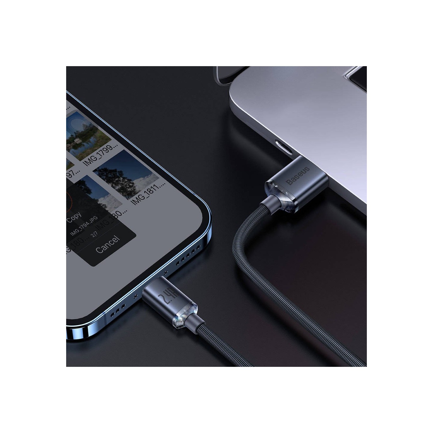 Baseus Cable Lightning to USB-A Crystal Shine - 2m — Buy in Cyprus with Fast Delivery