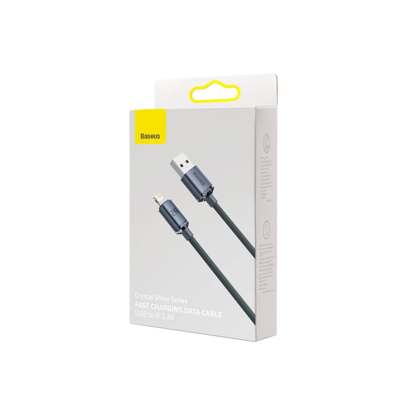 Baseus Cable Lightning to USB-A Crystal Shine - 2m — Buy in Cyprus with Fast Delivery