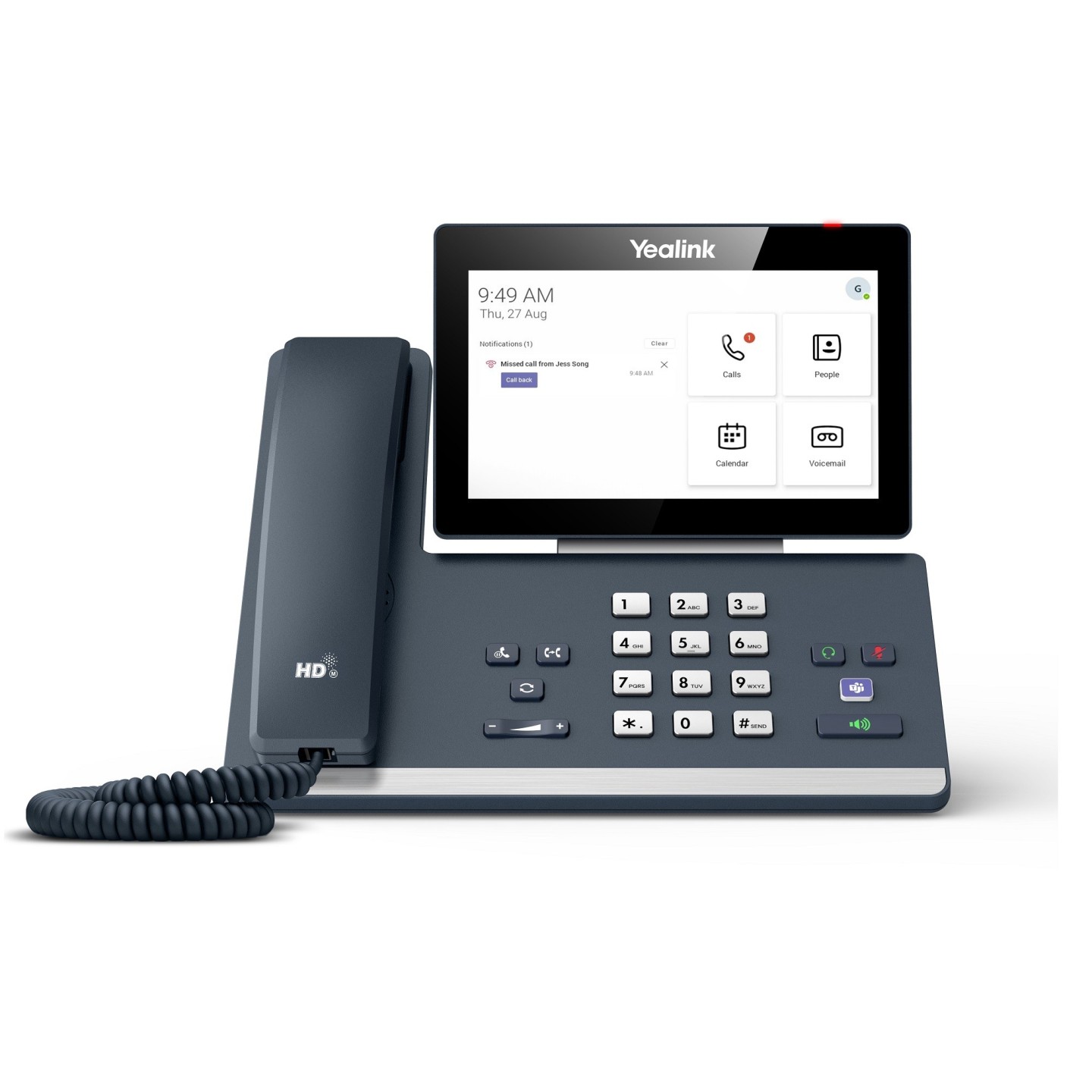 Yealink MS Teams Phone - MP58 TEAMS - with 7.0'' Touch Screen, USB, Bluetooth, Wi-Fi, Expansion & Hybrid Mode