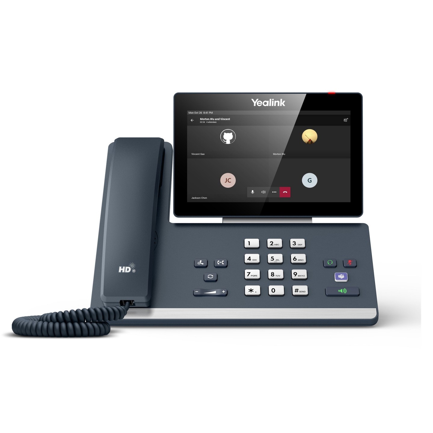Yealink MS Teams Phone - MP58 TEAMS - with 7.0'' Touch Screen, USB, Bluetooth, Wi-Fi, Expansion & Hybrid Mode