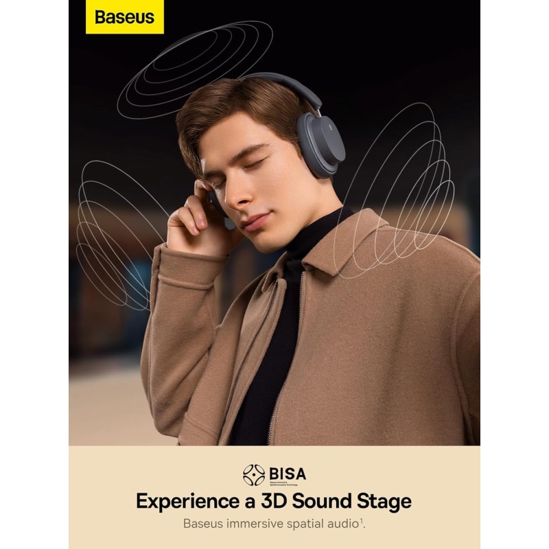 Buy Baseus Wireless Headphones Over Ear Bowie - D05 - Black in Cyprus, Nicosia, Limassol, Larnaka, Pafos