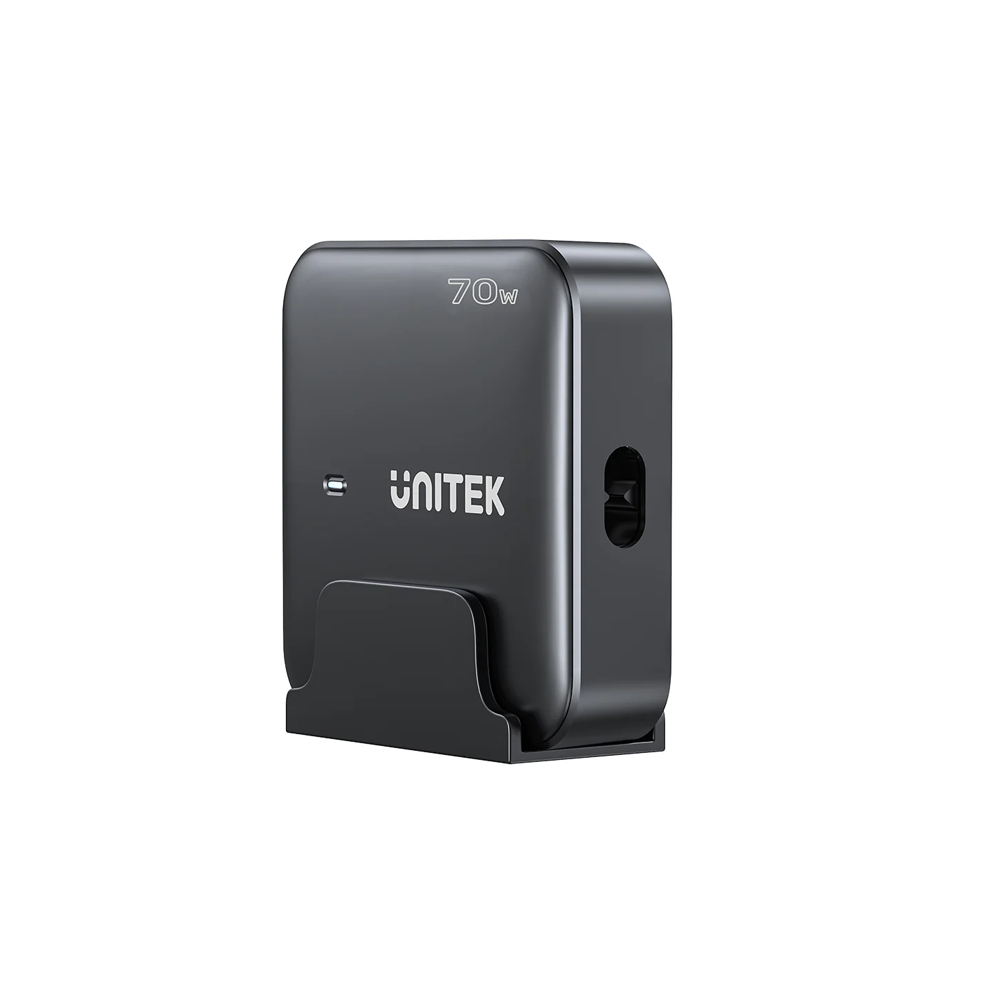 Unitek Desktop 4in1 70W GaN Charger 2xUSB-C 2xUSB-A Ports - P1228ABK - Black — Buy in Cyprus with Fast Delivery