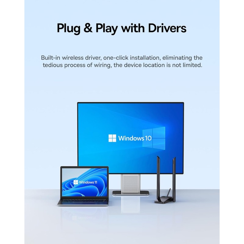 Buy Baseus IT WiFi Adapter - 1300Mbps External Antenna FastJoy in Cyprus, Nicosia, Limassol, Larnaka, Pafos