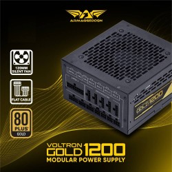 Armaggeddon Voltron Gold 1200W 80+ Gold Modular PSU Black (Boxed) — Buy in Cyprus with Fast Delivery