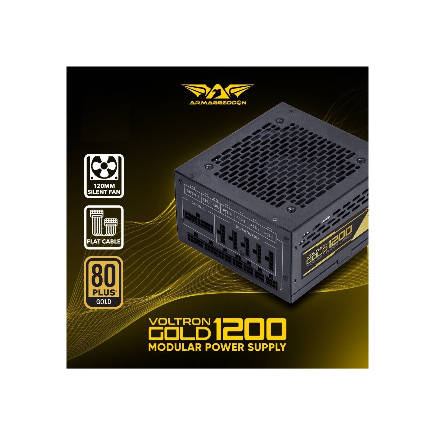 Armaggeddon Voltron Gold 1200W 80+ Gold Modular PSU Black (Boxed) — Buy in Cyprus with Fast Delivery