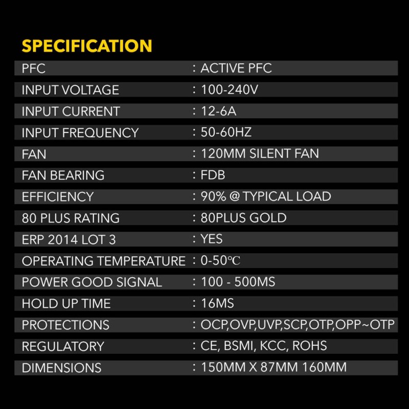 Buy Armaggeddon Gaming PSU 1200W Modular & Certified 80+ VOLTRON GOLD 1200 Black... in Cyprus, Nicosia, Limassol, Larnaka, Pafos