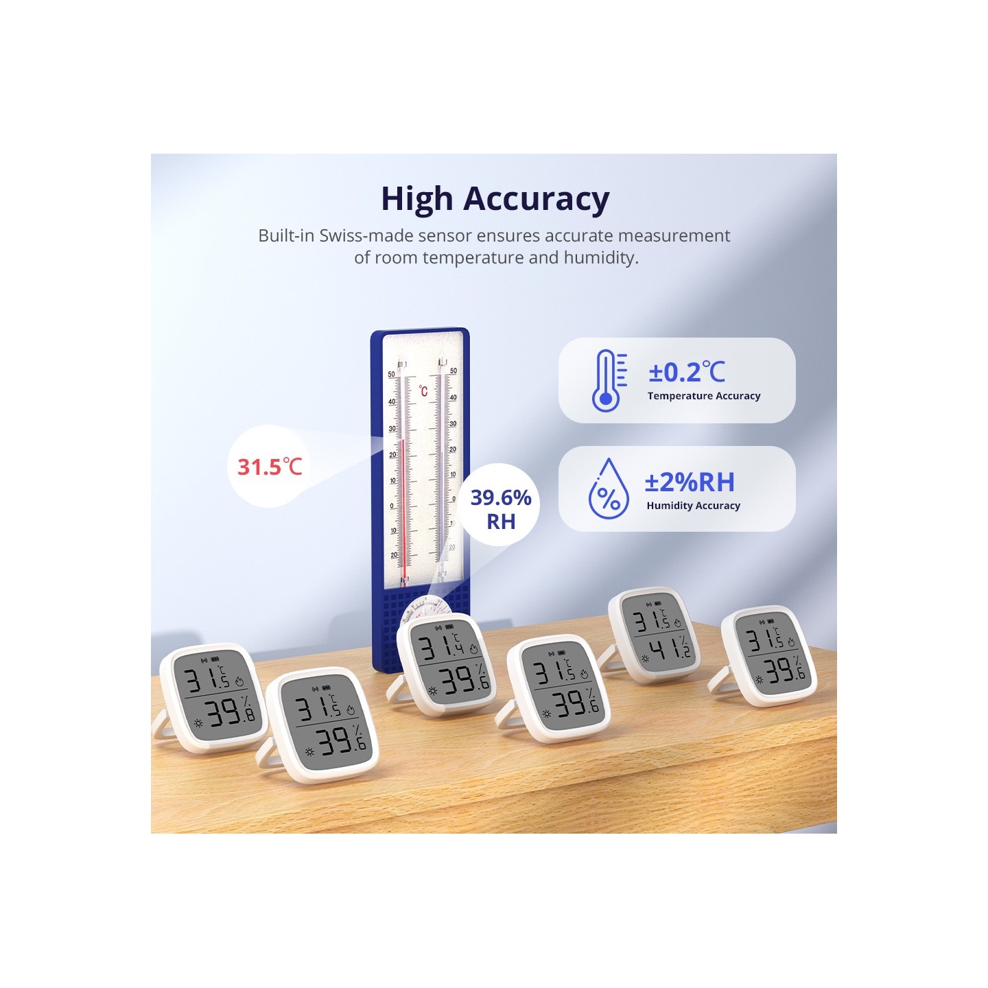 SONOFF Zigbee LCD Smart Temperature Humidity Sensor - SNZB-02D - Zigbee LCD Smart Temperature Humidity Sensor