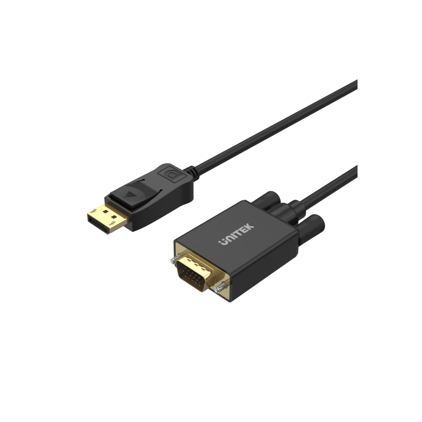 Unitek DisplayPort to VGA Cable - Y-5118F - 1.8m Black Gold Plated — Buy in Cyprus with Fast Delivery
