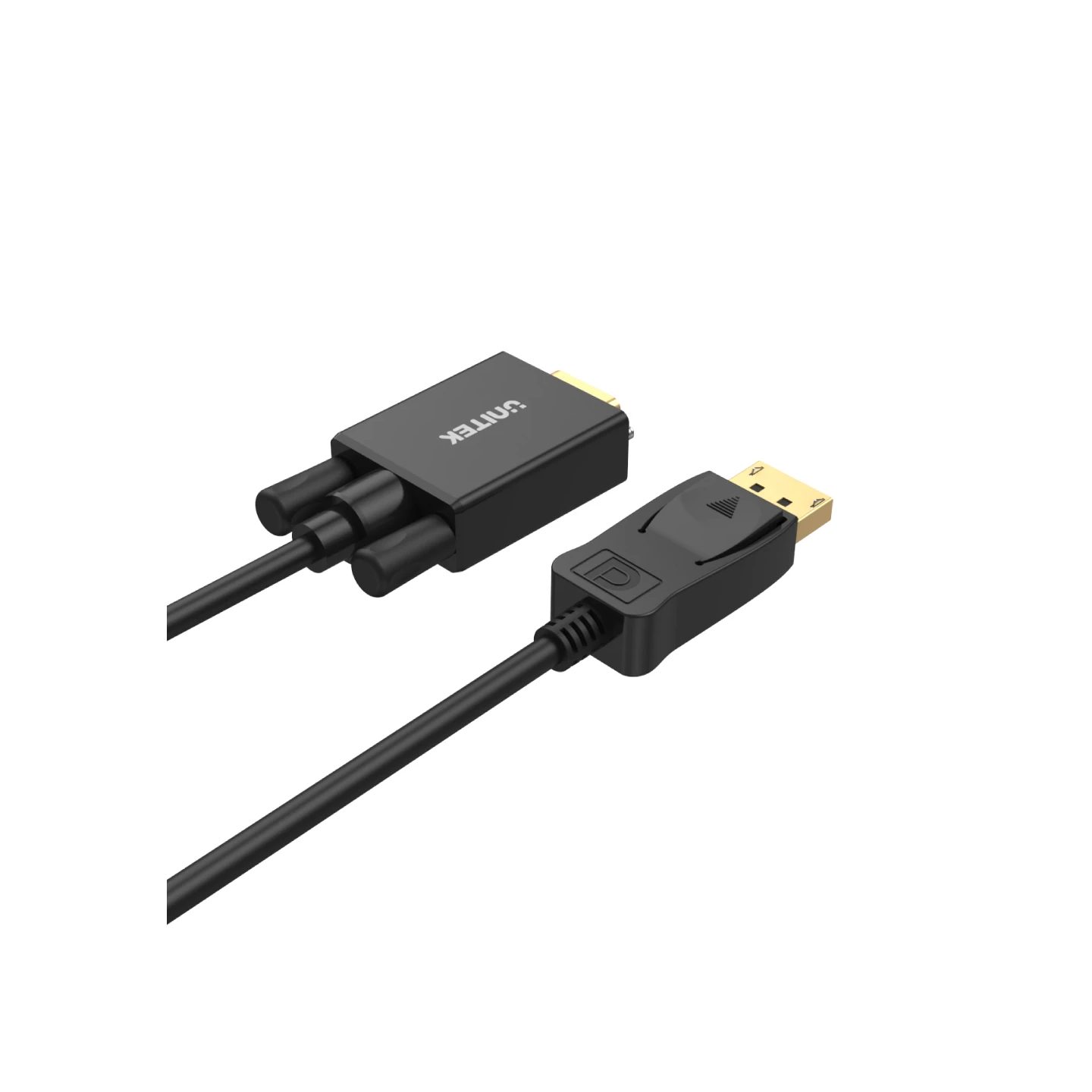Unitek DisplayPort to VGA Cable - Y-5118F - 1.8m Black Gold Plated — Buy in Cyprus with Fast Delivery