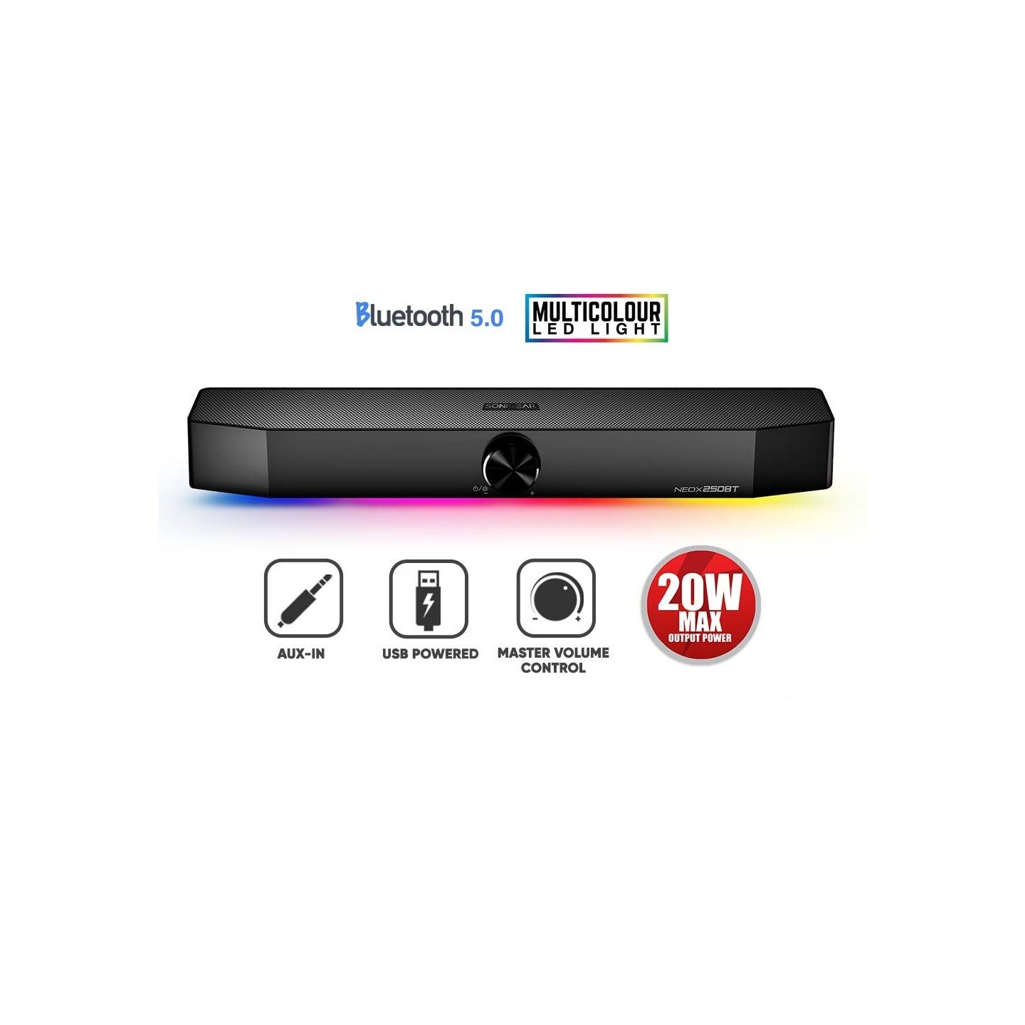 Sonicgear NEOX BT Soundbar - 250BT - 20W Black — Buy in Cyprus with Fast Delivery