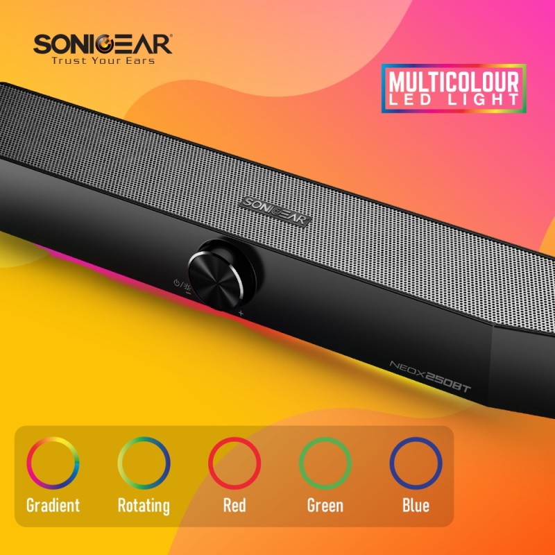 Buy Sonicgear NEOX BT Soundbar - 250BT - 20W Black in Cyprus, Nicosia, Limassol, Larnaka, Pafos