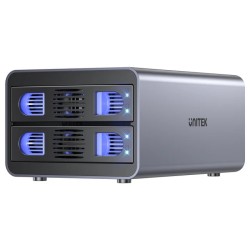 Buy Unitek USB-A 2-Bay External SATA HDD Enclosure - S1308B - with RAID in Cyprus, Nicosia, Limassol, Larnaka, Pafos