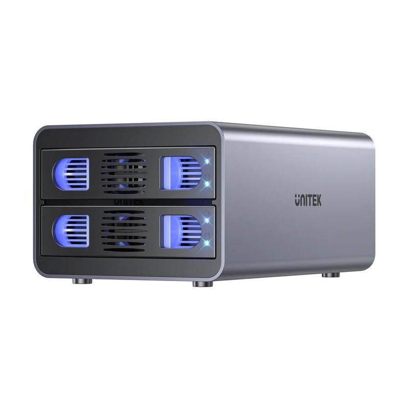 Buy Unitek USB-A 2-Bay External SATA HDD Enclosure - S1308B - with RAID in Cyprus, Nicosia, Limassol, Larnaka, Pafos