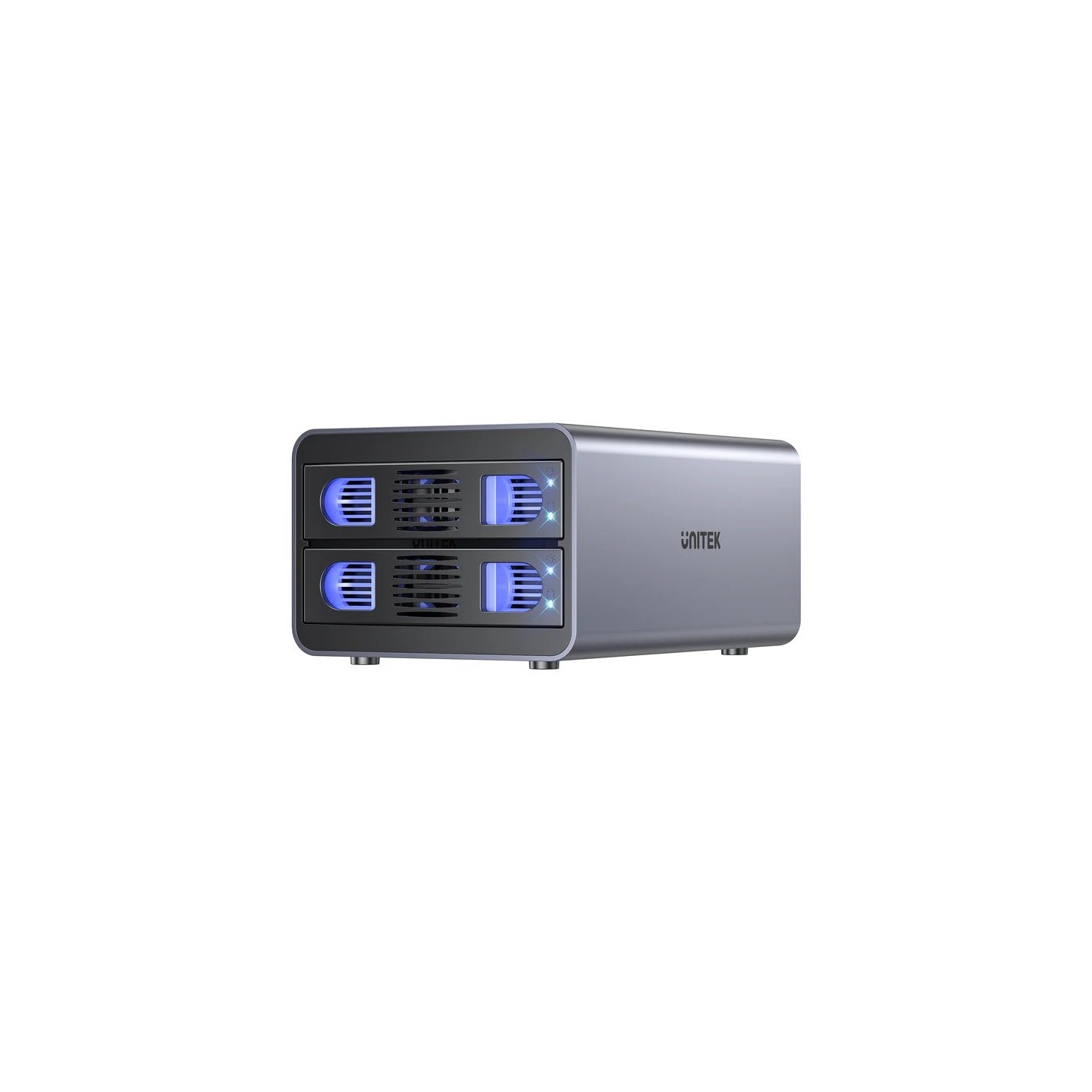 Unitek USB-A 2-Bay External SATA HDD Enclosure - S1308B - with RAID — Buy in Cyprus with Fast Delivery