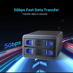 Buy Unitek USB-A 2-Bay External SATA HDD Enclosure - S1308B - with RAID in Cyprus, Nicosia, Limassol, Larnaka, Pafos