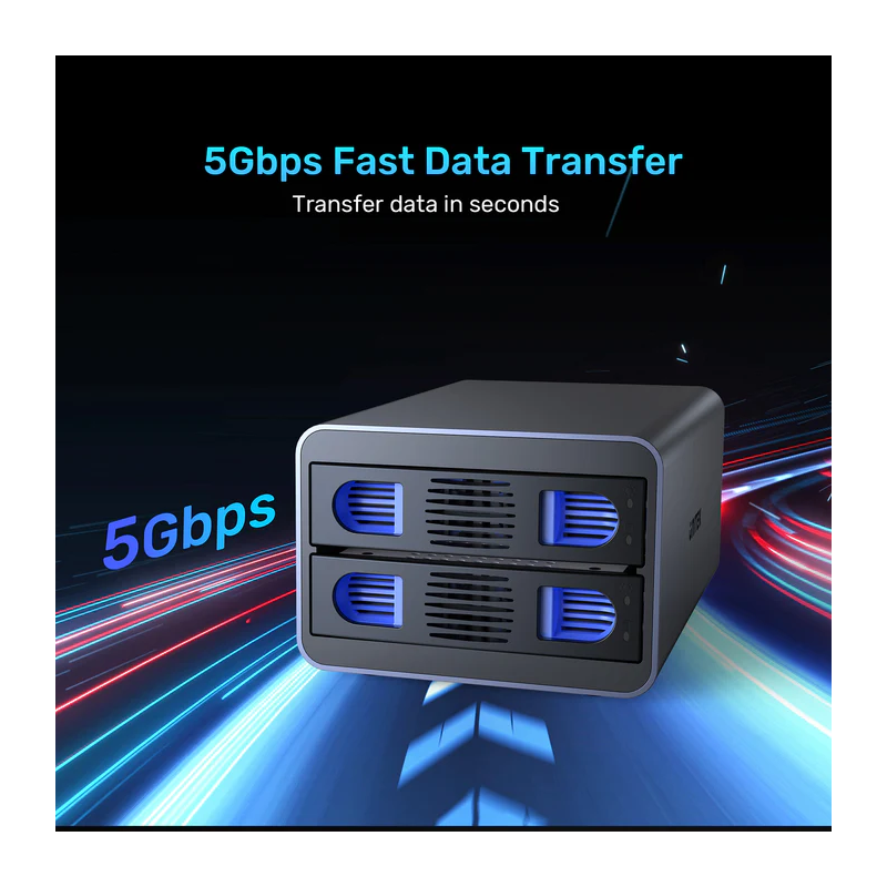 Buy Unitek USB-A 2-Bay External SATA HDD Enclosure - S1308B - with RAID in Cyprus, Nicosia, Limassol, Larnaka, Pafos