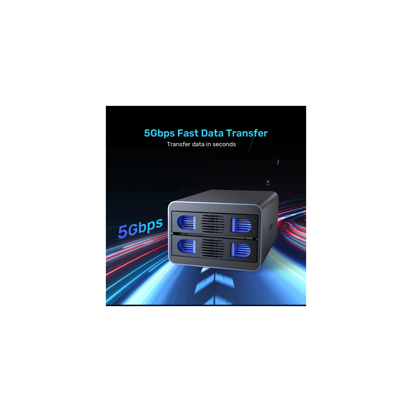 Unitek USB-A 2-Bay External SATA HDD Enclosure - S1308B - with RAID — Buy in Cyprus with Fast Delivery