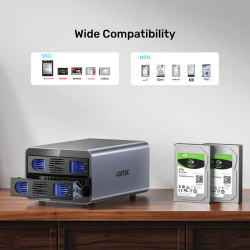 Buy Unitek USB-A 2-Bay External SATA HDD Enclosure - S1308B - with RAID in Cyprus, Nicosia, Limassol, Larnaka, Pafos