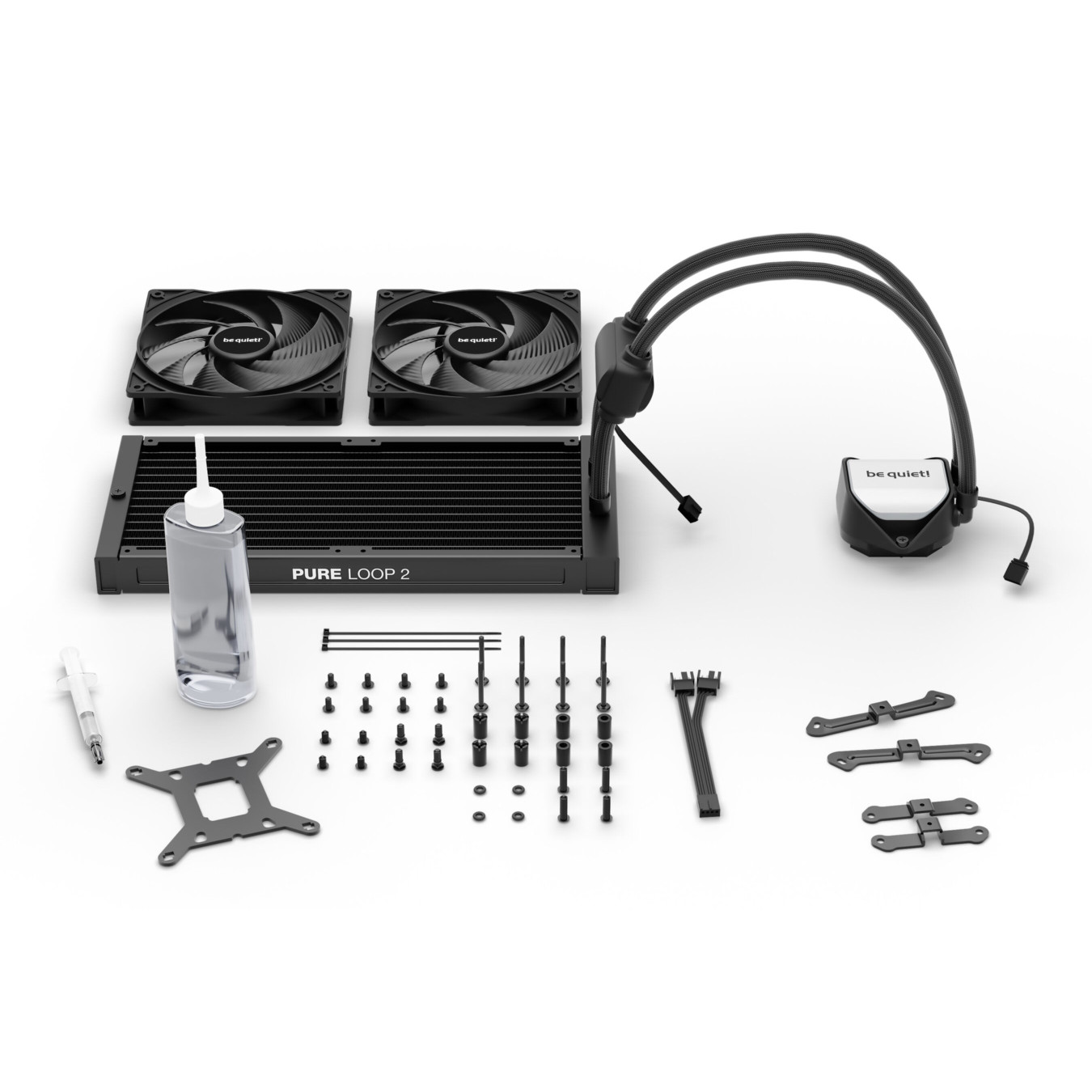 Be Quiet Pure Loop 2 280mm - BW018 - Black, Dual 140mm ARGB PWM AIO CPU Cooler — Buy in Cyprus with Fast Delivery