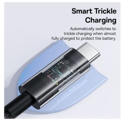 Baseus Gem Series USB-C to USB-C 100W 2.0m Black - CB000092 (Boxed) — Buy in Cyprus with Fast Delivery