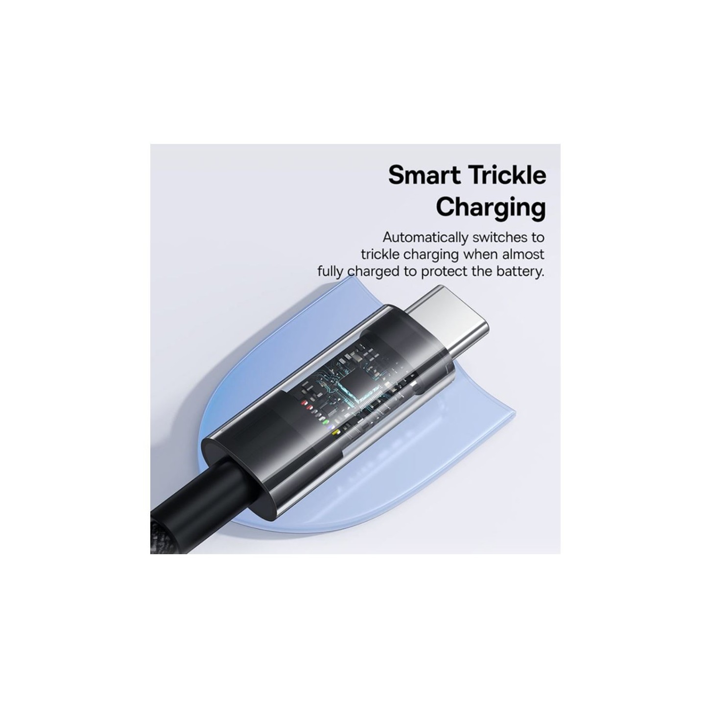 Baseus Gem Series USB-C to USB-C 100W 2.0m Black - CB000092 (Boxed) — Buy in Cyprus with Fast Delivery