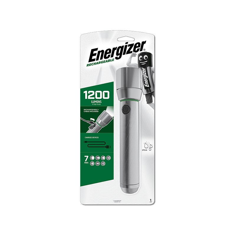 Buy Energizer Light Torch 1200 Lumens (USB-C) - Vision HD Metal Rechargeable in Cyprus, Nicosia, Limassol, Larnaka, Pafos