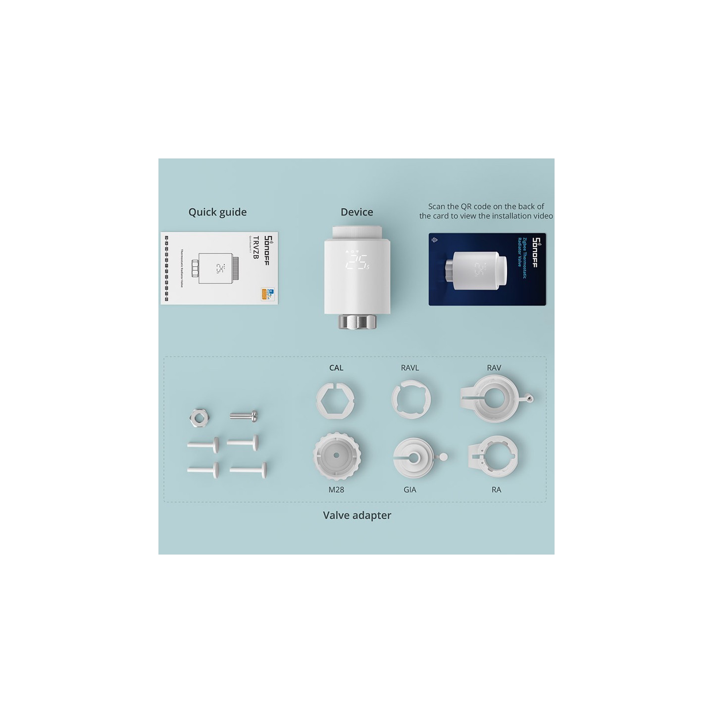 Sonoff ZigBee Thermostatic Radiator Valve - ZigBee — Buy in Cyprus with Fast Delivery