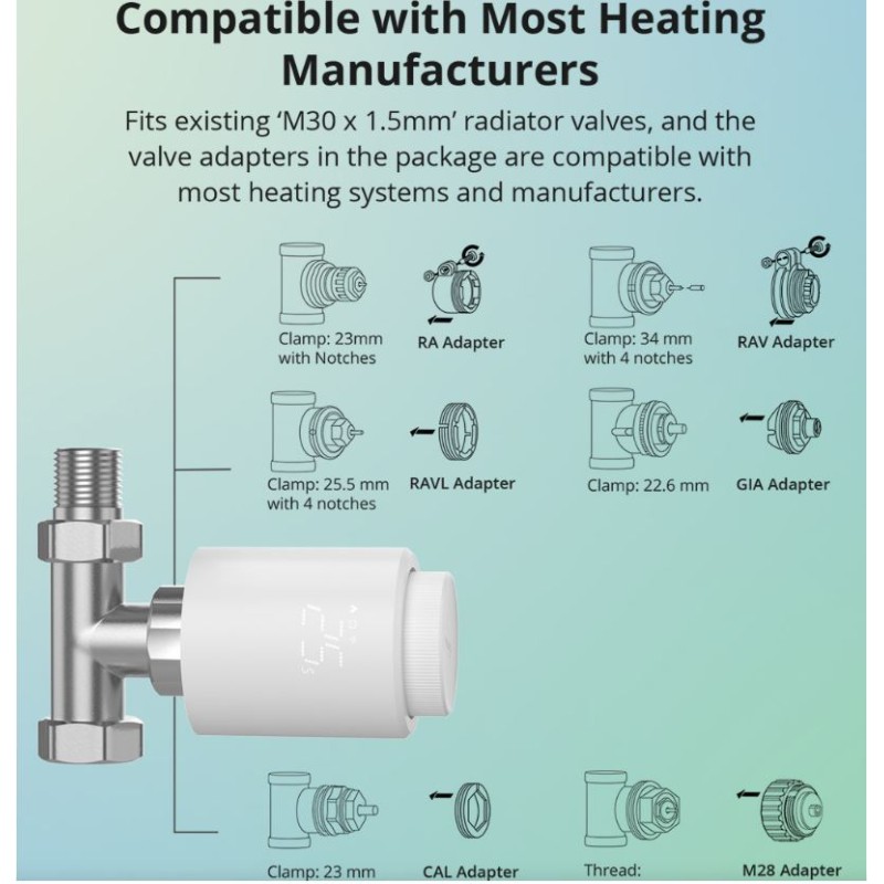 Buy Sonoff ZigBee Thermostatic Radiator Valve - ZigBee in Cyprus, Nicosia, Limassol, Larnaka, Pafos