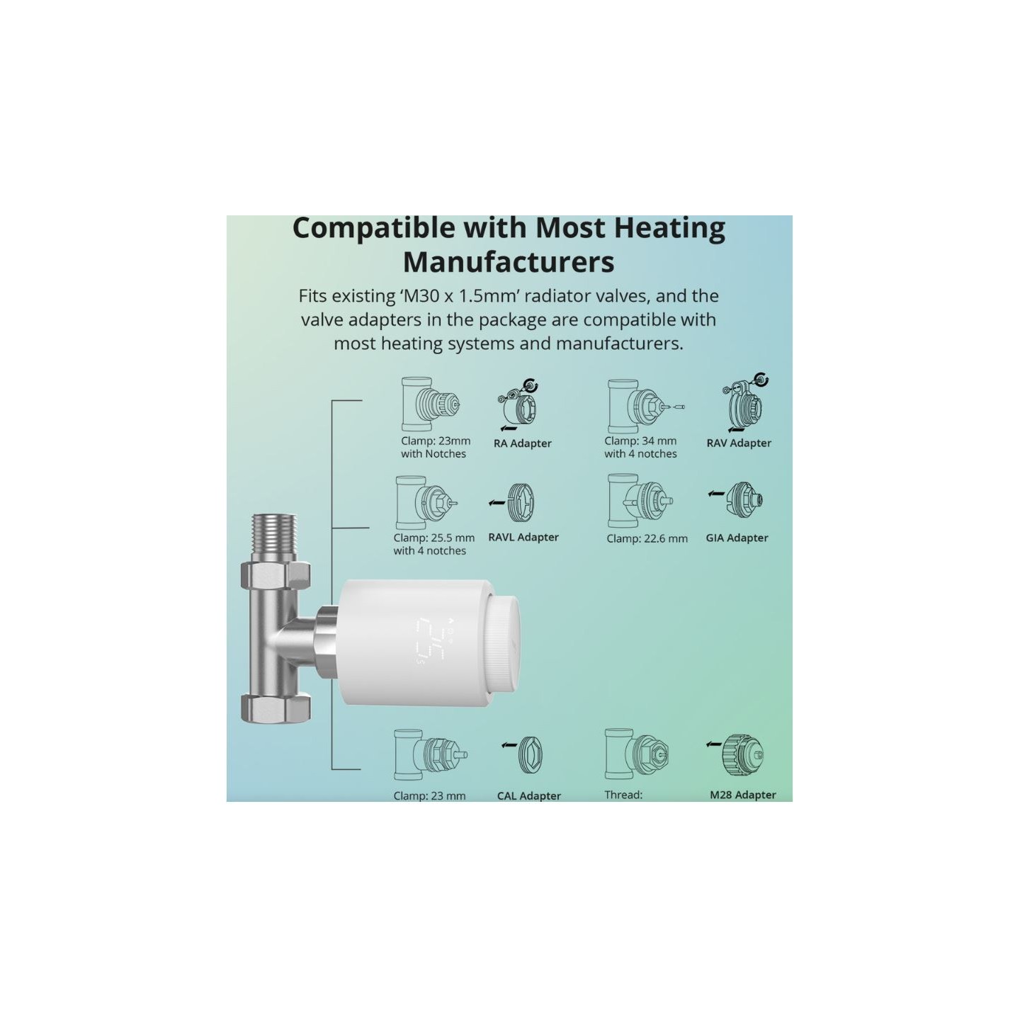 Sonoff ZigBee Thermostatic Radiator Valve - ZigBee — Buy in Cyprus with Fast Delivery