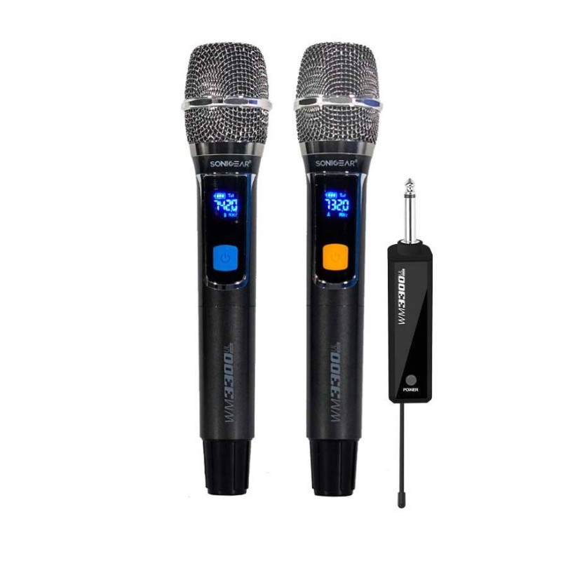 Buy SonicGear Wireless Microphones - WM 3300 UL - Dual 2 Wireless Microphones wi... in Cyprus, Nicosia, Limassol, Larnaka, Pafos