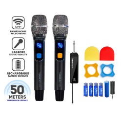 Buy SonicGear Wireless Microphones - WM 3300 UL - Dual 2 Wireless Microphones wi... in Cyprus, Nicosia, Limassol, Larnaka, Pafos