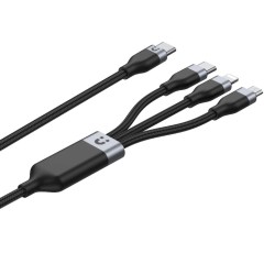 Buy Unitek MC 3in1 Braided USB-C Lightning Micro - C14101BK-1.5M - 3in1 Braided ... in Cyprus, Nicosia, Limassol, Larnaka, Pafos