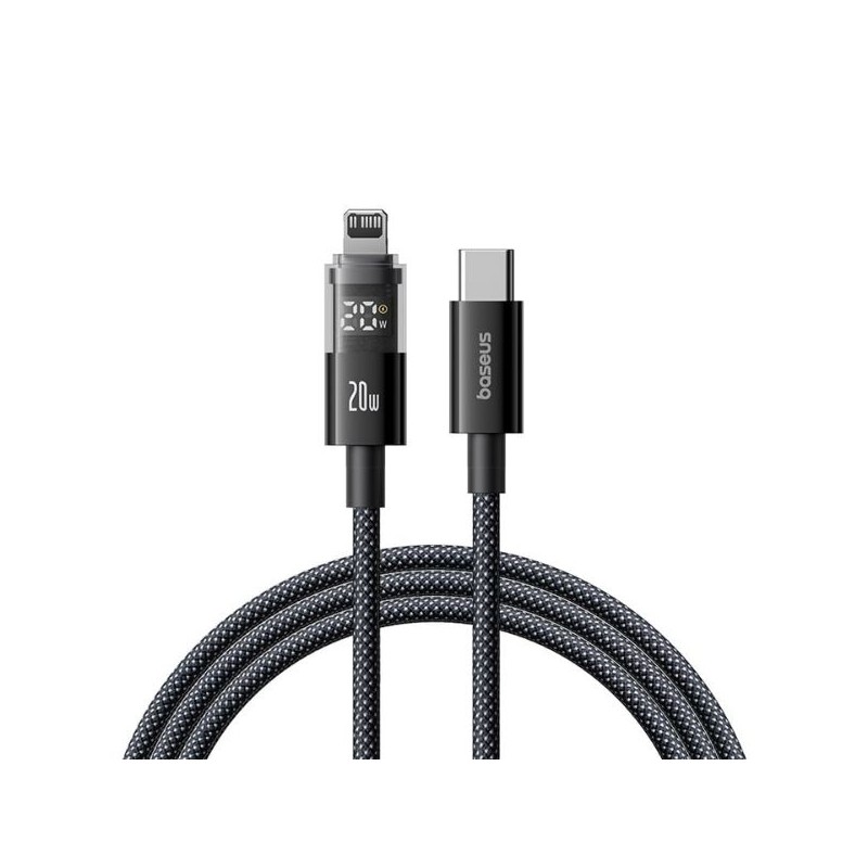 Buy Baseus Cable Lightning to USB-C Display 2 Series Braided 20W 1.0m Black - Li... in Cyprus, Nicosia, Limassol, Larnaka, Pafos