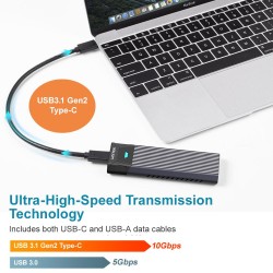 Buy Unitek USB3.1 Gen2 Type-C to M2 SSD NVMe Enclosure - S-1203A - USB3.1 Gen2 T... in Cyprus, Nicosia, Limassol, Larnaka, Pafos