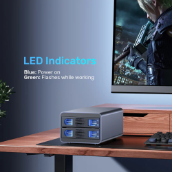 Unitek USB-C 2-Bay External SATA HDD Enclosure - S1308C - with RAID — Buy in Cyprus with Fast Delivery