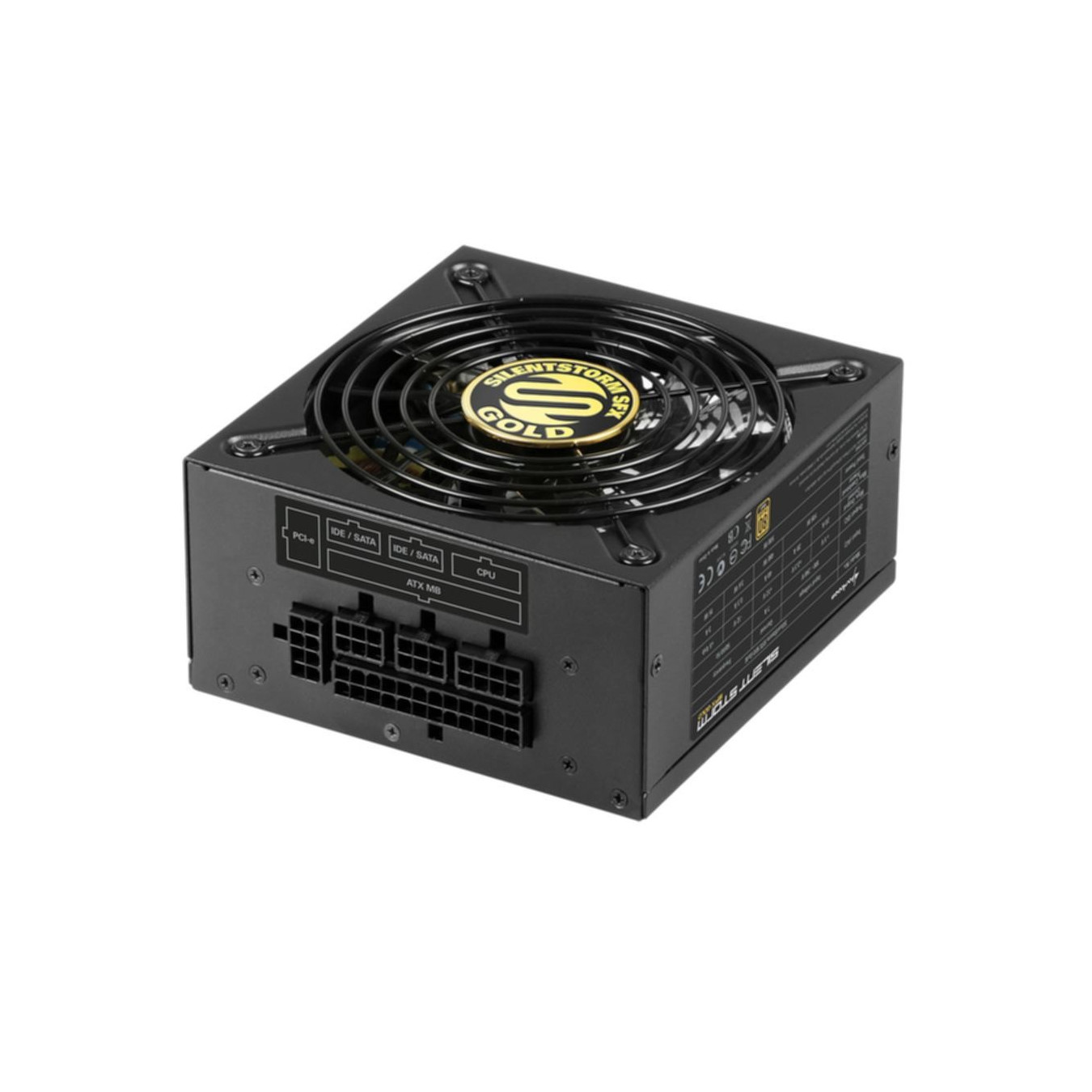 Sharkoon SilentStorm SFX Gold 500W - Fully-Modular SFX PSU, 80 PLUS Gold, 120mm Fan — Buy in Cyprus with Fast Delivery