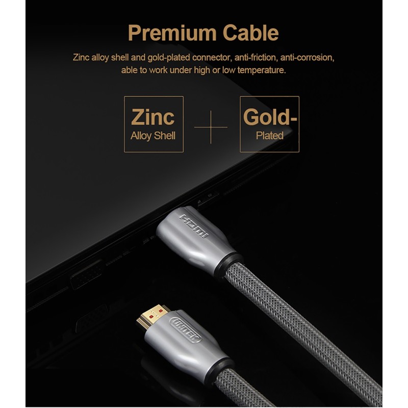 Buy Unitek Premium HDMI 2.0 Braided Cable 3.0m - Y-C139RGY - Premium HDMI 2.0 Br... in Cyprus, Nicosia, Limassol, Larnaka, Pafos