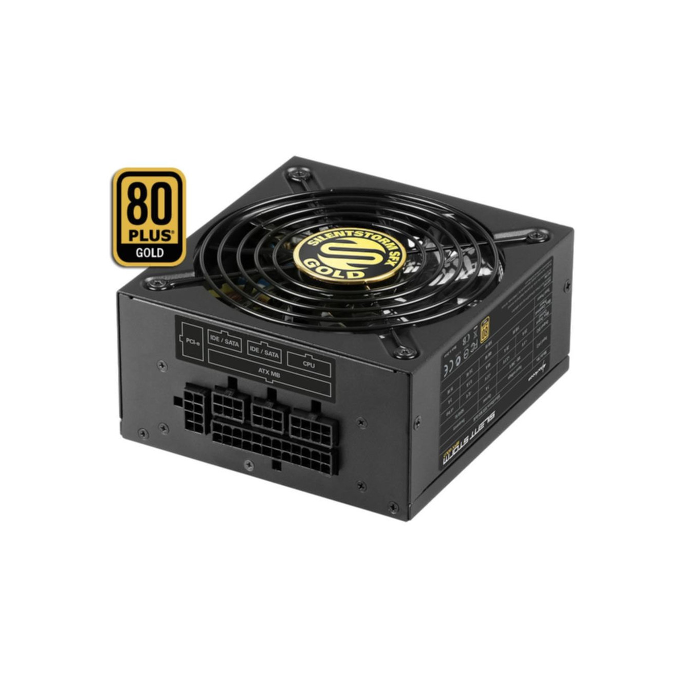 Sharkoon SilentStorm SFX Gold 500W - Fully-Modular SFX PSU, 80 PLUS Gold, 120mm Fan — Buy in Cyprus with Fast Delivery