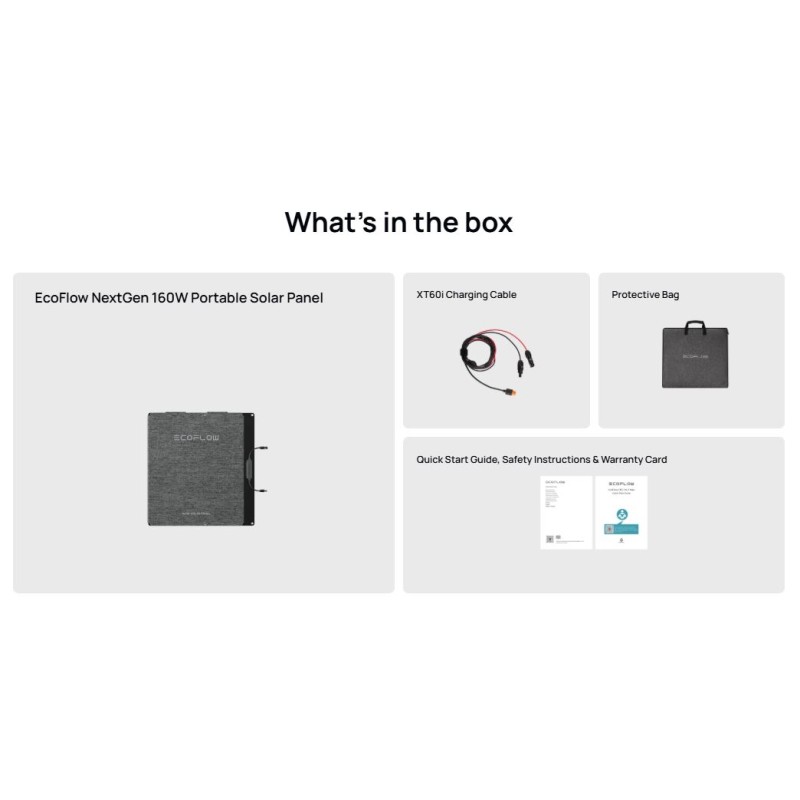 Buy EcoFlow SPP Solar Panel - Portable NextGen 160W with Metal Stand in Cyprus, Nicosia, Limassol, Larnaka, Pafos