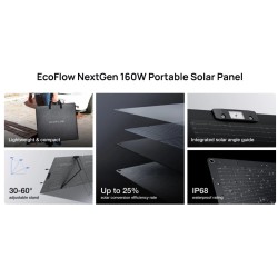 Buy EcoFlow SPP Solar Panel - Portable NextGen 160W with Metal Stand in Cyprus, Nicosia, Limassol, Larnaka, Pafos