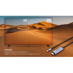 Buy Unitek Converter USB-C to HDMI Cable - V1423B - 8K60Hz 1.8m in Cyprus, Nicosia, Limassol, Larnaka, Pafos